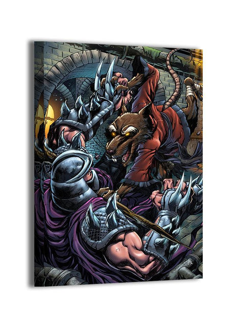 Splinter vs Shredder Wall Art | Vengeance Clash | Snapping Turtle Gallery - Snapping Turtle Gallery