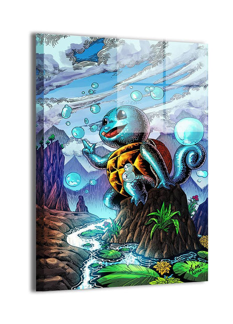 Squirtle Wall Art | Pokémon Fan Art | Snapping Turtle Gallery [variant_option1] Print, Premium Wall Art by Snapping Turtle Gallery