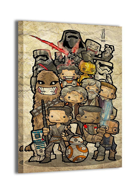 Star Wars Chibi Wall Art | Ultra-HD Acrylic, Metal & Gallery Canvas - Snapping Turtle Gallery