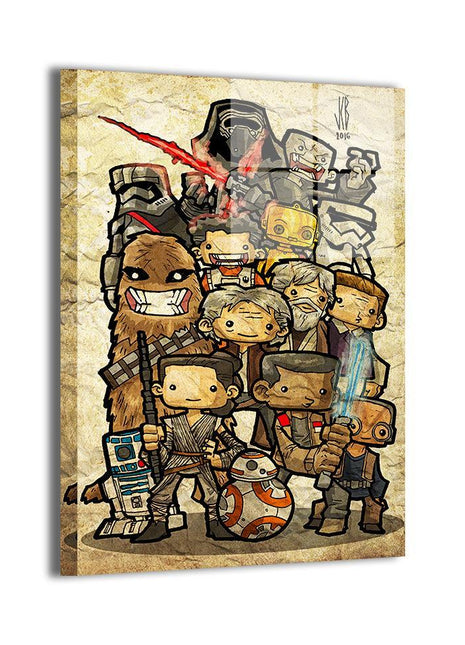 Star Wars Chibi Wall Art | Ultra-HD Acrylic, Metal & Gallery Canvas - Snapping Turtle Gallery