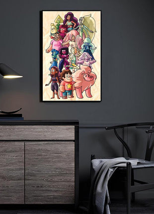 Steven Universe Wall Art | Crystal Gem Guardians | Snapping Turtle Gallery - Snapping Turtle Gallery
