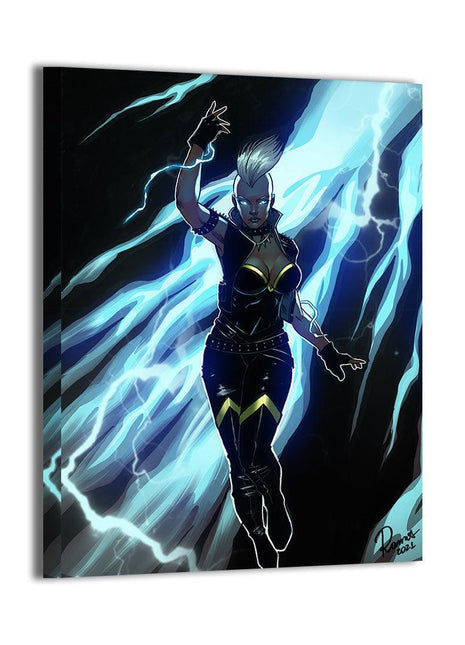 Storm X-Men Marvel Art - Ororo Munroe Weather Goddess Ultra-HD Acrylic & HD Metal Gallery Print - Marvel Mutant Heroine Artwork - Premium Wall Decor
