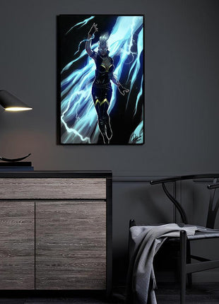 Storm X-Men Marvel Art - Ororo Munroe Weather Goddess Ultra-HD Acrylic & HD Metal Gallery Print - Marvel Mutant Heroine Artwork - Premium Wall Decor