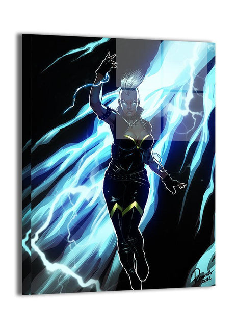 Storm X-Men Marvel Art - Ororo Munroe Weather Goddess Ultra-HD Acrylic & HD Metal Gallery Print - Marvel Mutant Heroine Artwork - Premium Wall Decor