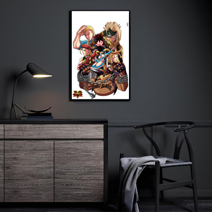 Street Fighter V Champions Room Mockup – Cammy, Vega, Cody, R. Mika, Karin, Necalli by Ray Dash