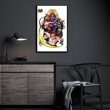 Street Fighter V Rivals Room Mockup – Urien, Poison, Kolin, Gill, Seth, Ed, Abigail by Ray Dash