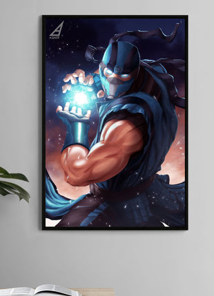 Sub-Zero Wall Art | Mortal Kombat HD Acrylic, Metal & Canvas Print - Snapping Turtle Gallery