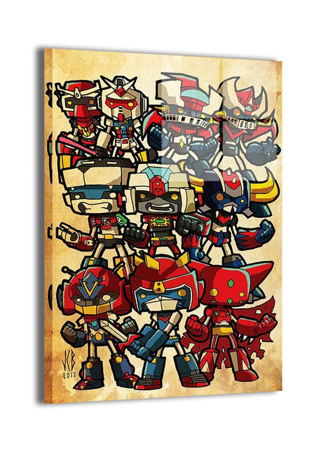 Super Robot Wall Art | Mecha Anime HD Acrylic, Metal & Canvas Print - Snapping Turtle Gallery