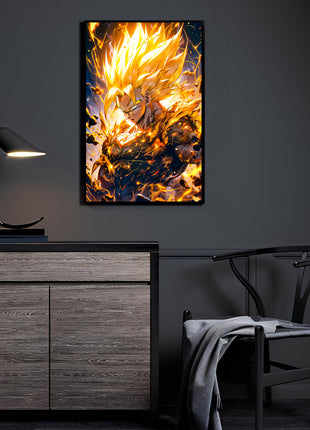 Goku Wall Art | Dragon Ball Ultra-HD Acrylic, Metal & Canvas Print - Snapping Turtle Gallery