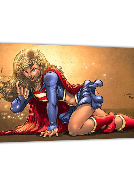 Supergirl Wall Art | DC Fan Art | Snapping Turtle Gallery [variant_option1] Print, Premium Wall Art by Snapping Turtle Gallery