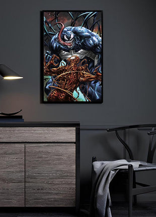 Symbiote Showdown | Venom vs Carnage Fan Art | Snapping Turtle Gallery [variant_option1] Print, Premium Wall Art by Snapping Turtle Gallery