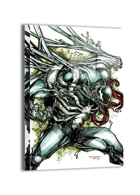 Venom Marvel Art - Ultra-HD Acrylic & HD Metal Gallery Print - Symbiote Spider-Man Comic Artwork - Premium Wall Decor