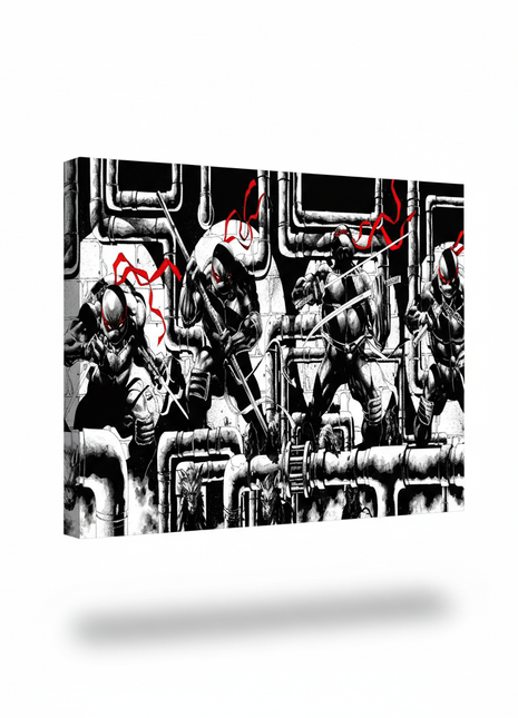 TMNT BWR, Poster, Posters, Prints, & Visual Artwork, Snapping Turtle [variant_option1] Print, Premium Wall Art by Snapping Turtle Gallery