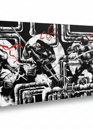 TMNT Wall Art | Ninja Turtles Acrylic, Metal & Canvas Panoramic Print - Snapping Turtle Gallery