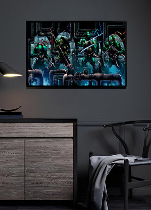 TMNT Wall Art | Ninja Turtles Acrylic, Metal & Canvas Panoramic Print - Snapping Turtle Gallery