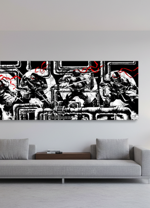TMNT Wall Art | Ninja Turtles Acrylic, Metal & Canvas Panoramic Print - Snapping Turtle Gallery