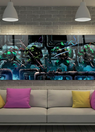 TMNT Wall Art | Ninja Turtles Acrylic, Metal & Canvas Panoramic Print - Snapping Turtle Gallery