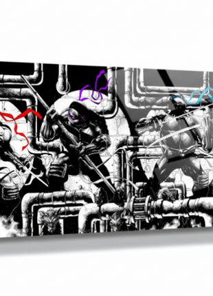 TMNT Wall Art | Ninja Turtles Acrylic, Metal & Canvas Panoramic Print - Snapping Turtle Gallery