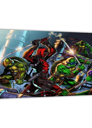 TMNT x Deadpool Art | Acrylic, Metal & Canvas - Snapping Turtle Gallery