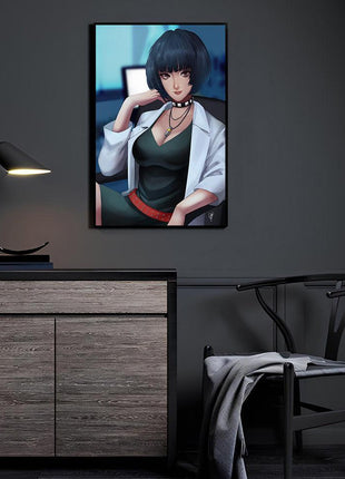 Tae Takemi Wall Art | Persona 5 Ultra-HD Acrylic, Metal & Canvas Print - Snapping Turtle Gallery