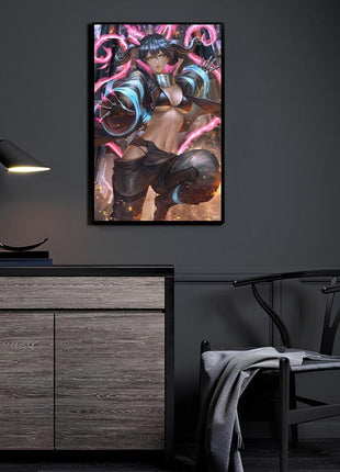 Tamaki Kotatsu Wall Art | Fire Force Fan Art | Snapping Turtle Gallery [variant_option1] Print, Premium Wall Art by Snapping Turtle Gallery