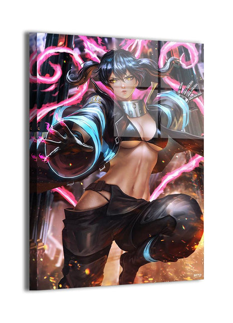 Tamaki Kotatsu Wall Art | Fire Force Fan Art | Snapping Turtle Gallery - Snapping Turtle Gallery