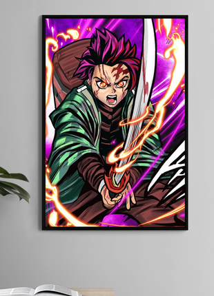 Tanjiro Wall Art | Demon Slayer Fan Art | Snapping Turtle Gallery - Snapping Turtle Gallery