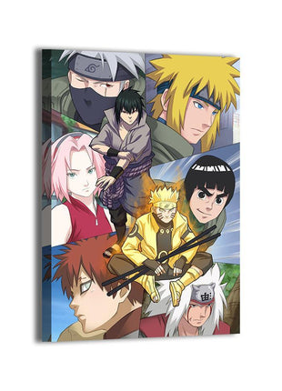Naruto Hidden Leaf Heroes Wall Art | Ultra-HD Acrylic, Metal & Canvas - Snapping Turtle Gallery