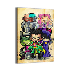 Teen Titans Wall Art | DC Comics Fan Art | Snapping Turtle Gallery [variant_option1] Print, Premium Wall Art by Snapping Turtle Gallery