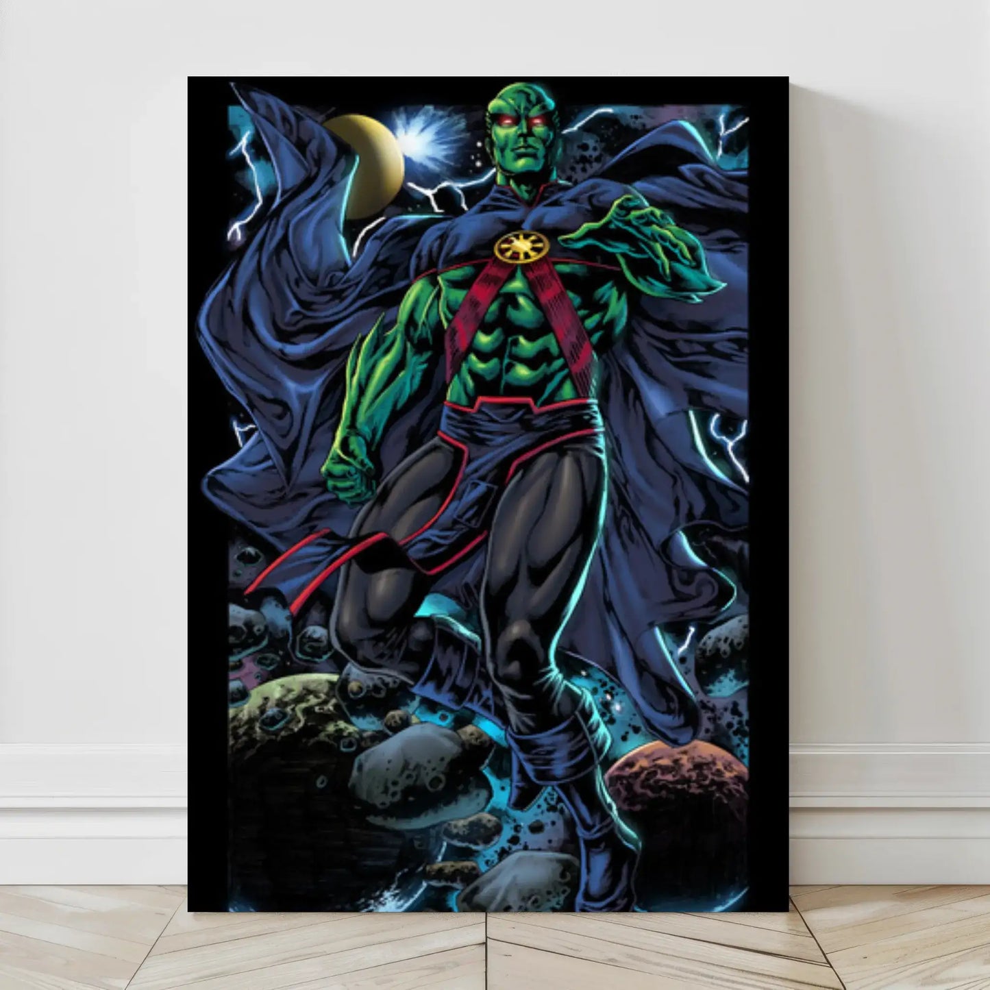  24x36 large Martian Manhunter canvas wall art – Snapping Turtle Gallery