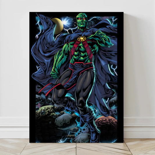  24x36 large Martian Manhunter canvas wall art – Snapping Turtle Gallery