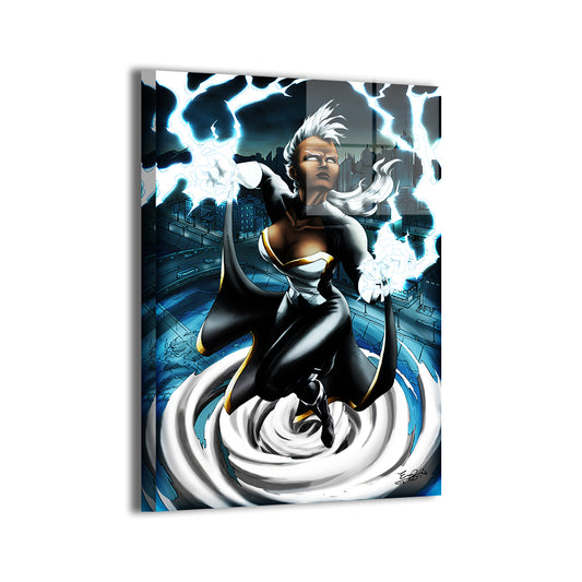 Tempest Queen Wall Art Metal Print – Storm X-Men by Evy Pinlac