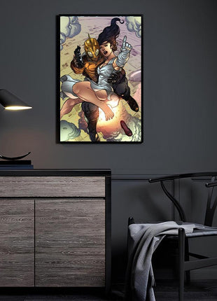 Rocketeer Wall Art | Cliff Secord HD Acrylic, Metal & Canvas Print - Snapping Turtle Gallery