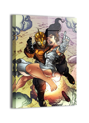 Rocketeer Wall Art | Cliff Secord HD Acrylic, Metal & Canvas Print - Snapping Turtle Gallery