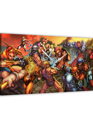 ThunderCats Wall Art | He-Man Crossover Fan Art | Snapping Turtle Gallery [variant_option1] Print, Premium Wall Art by Snapping Turtle Gallery