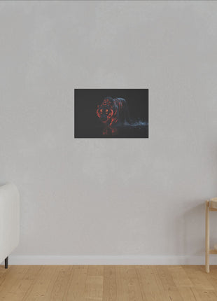 Tiger Red Stripes Art | Acrylic, Metal & Canvas - Snapping Turtle Gallery