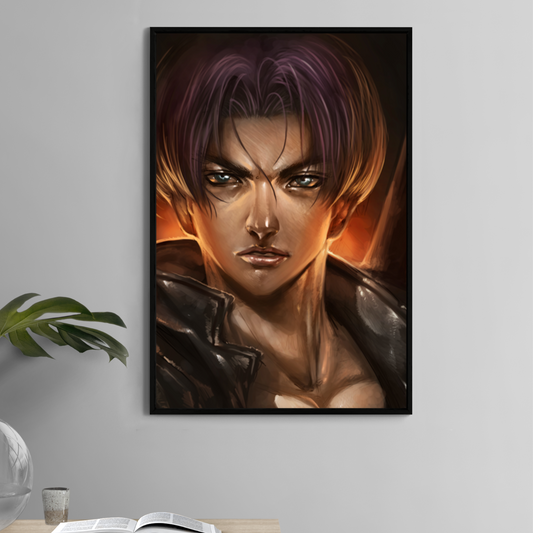Future Trunks 11x17 Dragon Ball print – close-up anime portrait with sword

