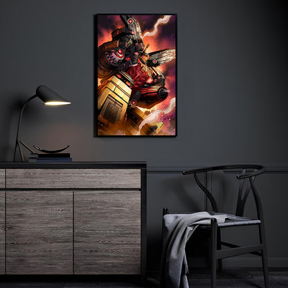 Titanic Sentinel Wall Art Room Mockup – Mecha Robot by Michael Magallanes & Kevin Anthony De Castro