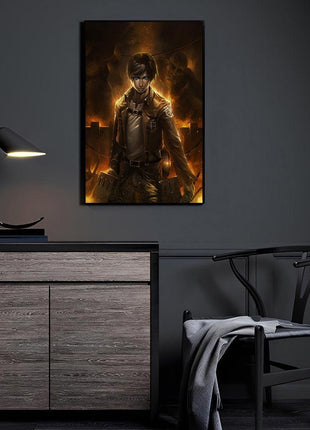Eren Yeager Wall Art | Attack on Titan Acrylic, Metal & Canvas Print - Snapping Turtle Gallery