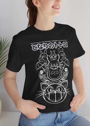 Totoro Linework Edition My Neighbor Totoro Ghibli Shirt - Snapping Turtle Gallery