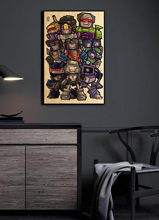 Decepticons Wall Art | Transformers Ultra-HD Acrylic, Metal & Canvas - Snapping Turtle Gallery
