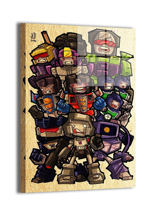 Decepticons Wall Art | Transformers Ultra-HD Acrylic, Metal & Canvas - Snapping Turtle Gallery