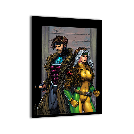Unbreakable Bond Wall Art Canvas Print – Gambit & Rogue (X-Men) by Don Marc Noceda