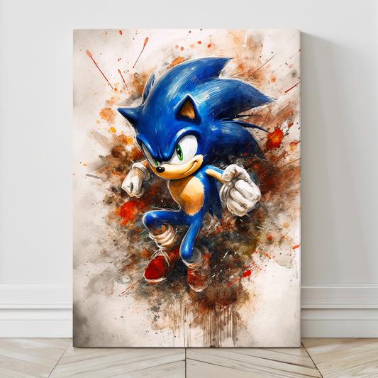 Sonic the Hedgehog Retro Pop Art Wall Art