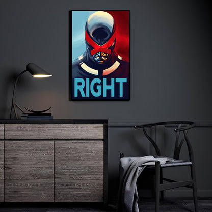 Unyielding Vision Wall Art Room Mockup – Cyclops (X-Men) by Ceasar