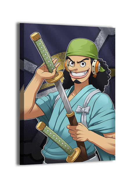 Usopp Wall Art | One Piece Acrylic, Metal & Canvas - Snapping Turtle Gallery
