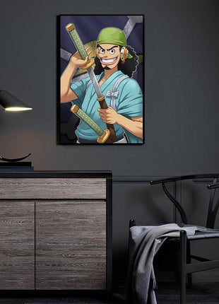 Usopp Wall Art | One Piece Acrylic, Metal & Canvas - Snapping Turtle Gallery