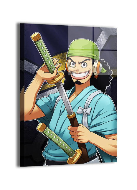 Usopp Wall Art | One Piece Acrylic, Metal & Canvas - Snapping Turtle Gallery