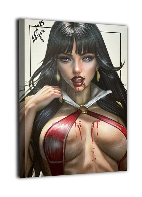 Vampirella Wall Art | Horror Fan Art | Snapping Turtle Gallery [variant_option1] Print, Premium Wall Art by Snapping Turtle Gallery