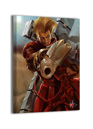 Vash the Stampede Art | Acrylic, Metal & Canvas - Snapping Turtle Gallery